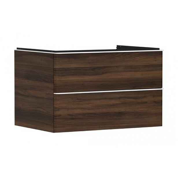 Skříňka pod umyvadlo pod desku Hansgrohe Xelu Q 78x49,5x55 cm tmavý ořech 54077700