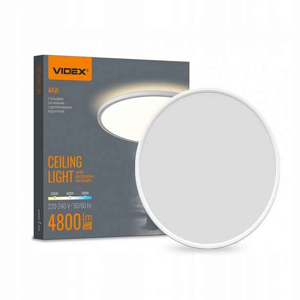 Stropní Svítidlo Led Venkovní svítidlo 44W 4800lm Cct 140° Bílá Nástěnná IP54 Videx
