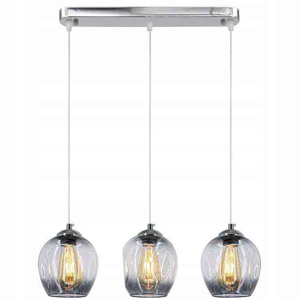 Závěsná lampa Atena 8182/3 černá Elem