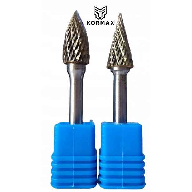 Rychlootáčkový frézovací pilník 10 mm na kov s karbidem Set 2ks