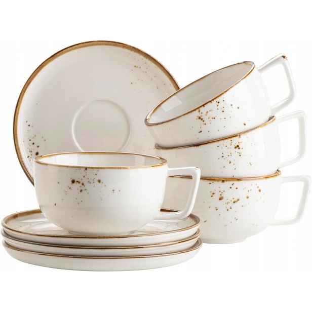 Mäser Pintar Sada 8-DÍLNÝCH Šálků Na Kávu Pro 4 Osoby, Porcelán