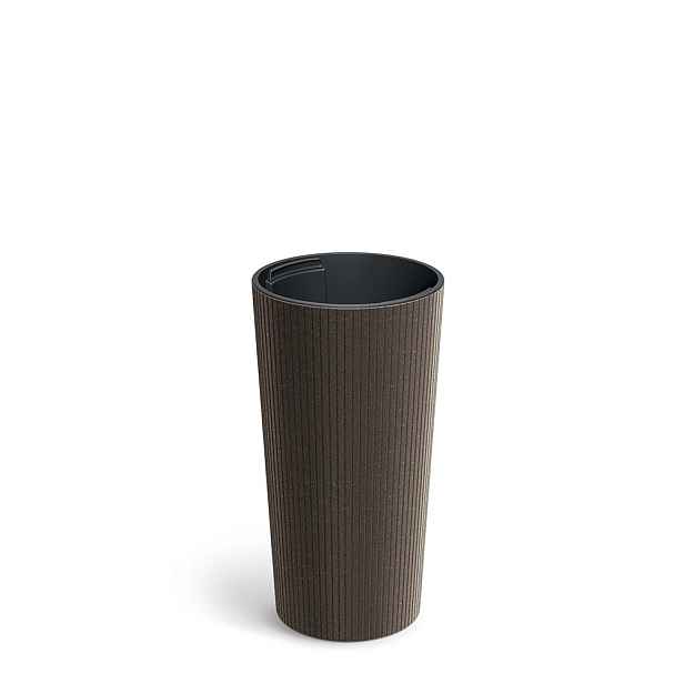 Prosperplast Květináč Lamie Slim Eco Wood kávový, varianta 30 cm
