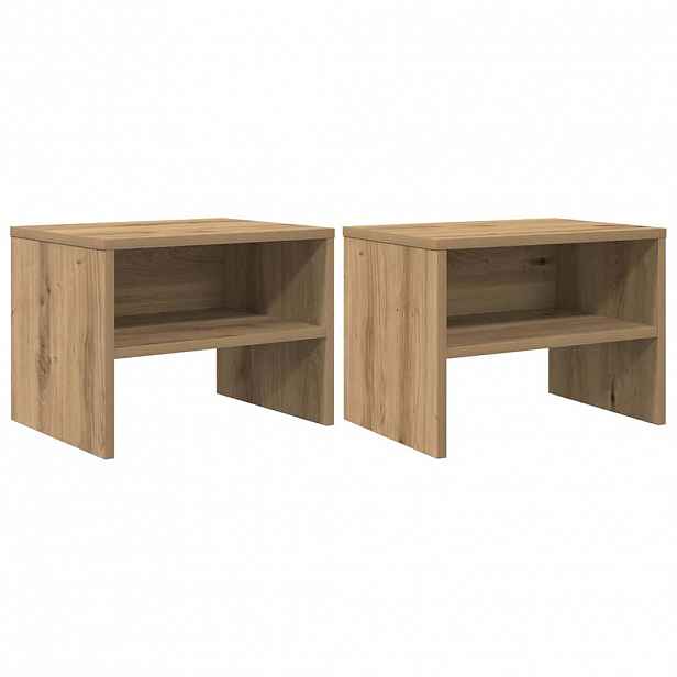 vidaXL Noční skříňka 2 ks dub artisan 40 x 30 x 30 cm Kompozitní dřevo