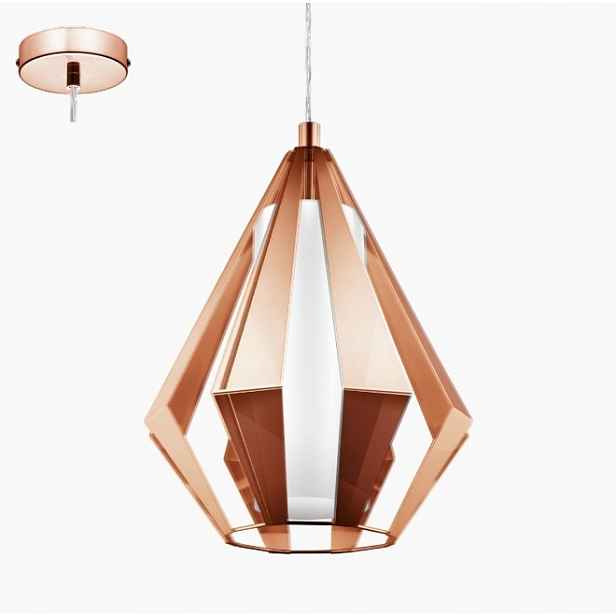 Závěsná lampa Eglo 95534 Lustr Taroca 1xE27/60W/230V Loft měděná
