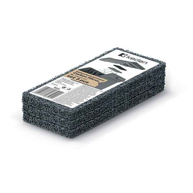 Prosperplast Sada 3 náhradních uhlíkových filtrů do odpadkových košů Kaddi šedá