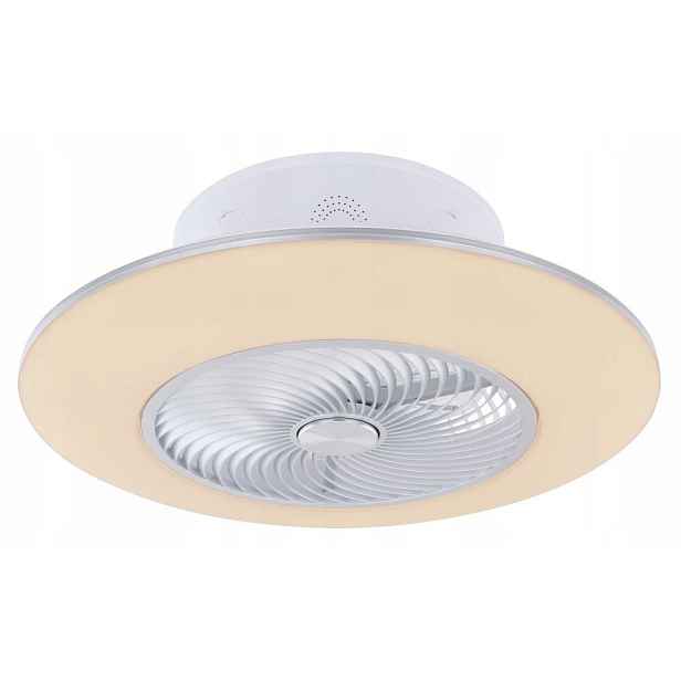 Stropní Svítidlo Ventilátor Led 36W 2200lm Bílý Kov Kello S Globo osvětlením