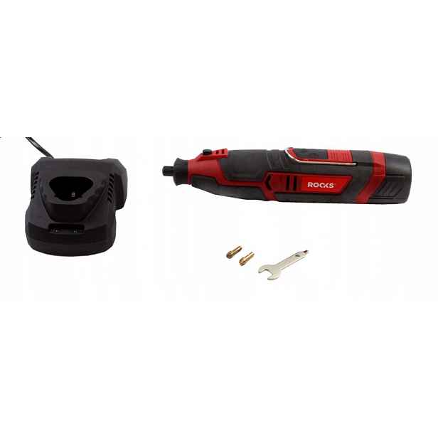 12V Aq-lion Přímá bruska 0-32 000 ot./min, sada 1x1,5Ah, nabíječka