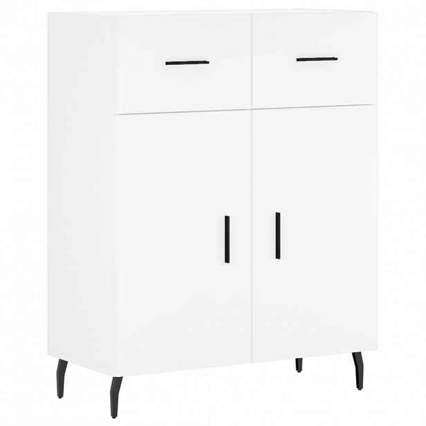 vidaXL Příborník bílý 69,5 x 34 x 90 cm kompozitní dřevo