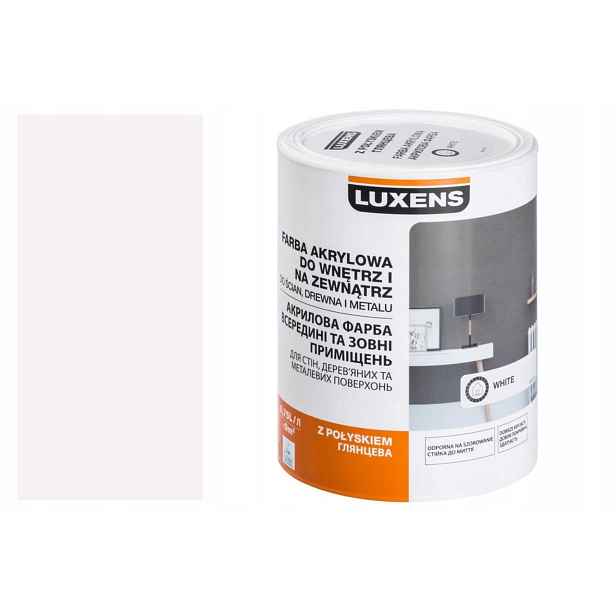 Akrylový smalt 0.75 l Bílý Lesk Luxens (11391128246)