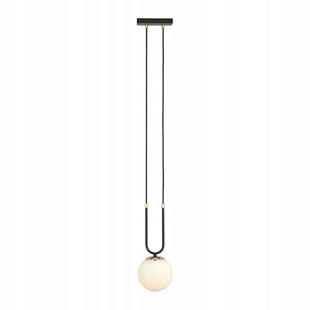Emibig Závěsná lampa Glam 1 E14 40W černá/bílá/zlaté sklo
