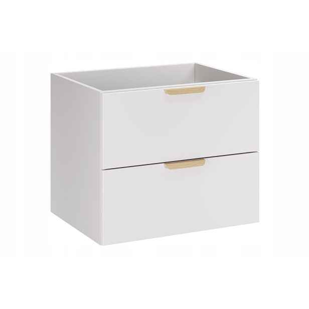 Szafka pod umywalkę 60 cm 2 szuflady Aster White