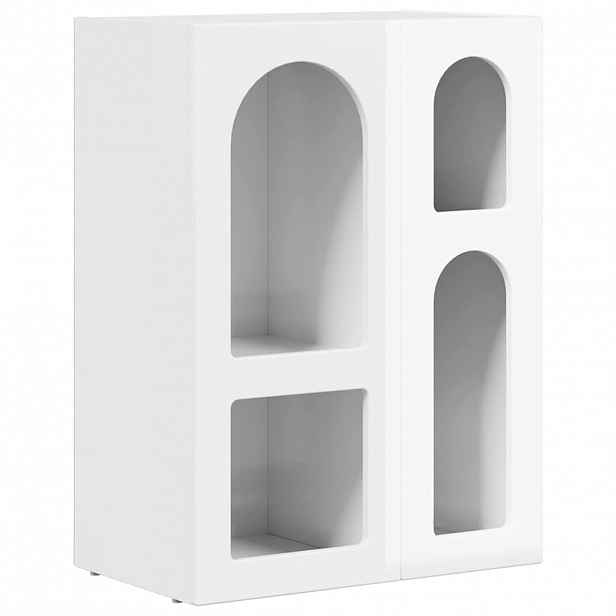 vidaXL Servírovací skříň ELST Vysoce lesklá bílá 59 x 35 x 80.5 cm