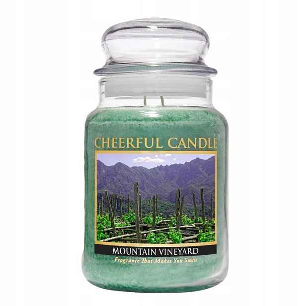 Velká svíčka Mountain Vineyard Cheerful Candle