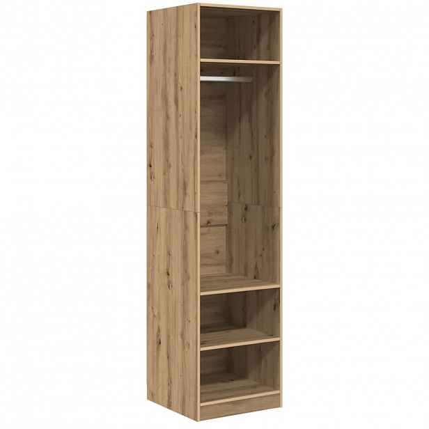 vidaXL Šatní skříň Artisanový dub 50 x 50 x 200 cm Kompozitní dřevo