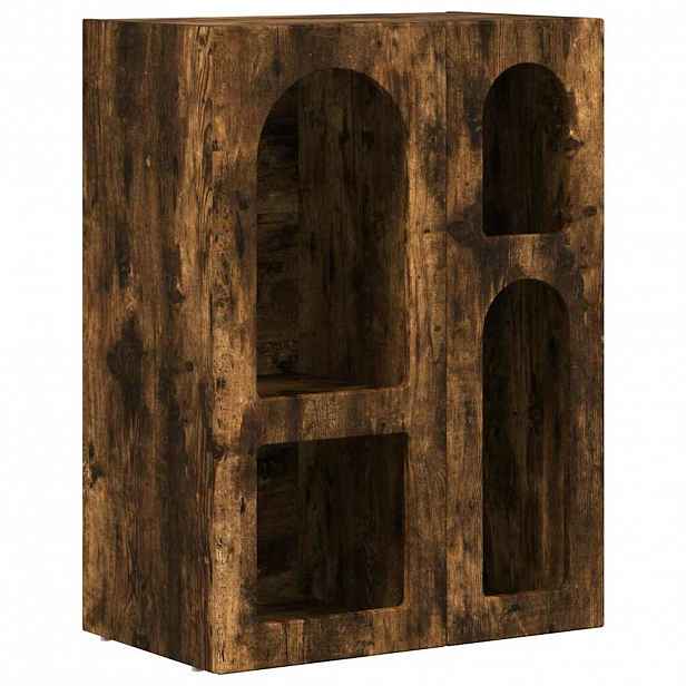 vidaXL Servírovací skříň ELST Kouřový dub 59 x 35 x 80.5 cm