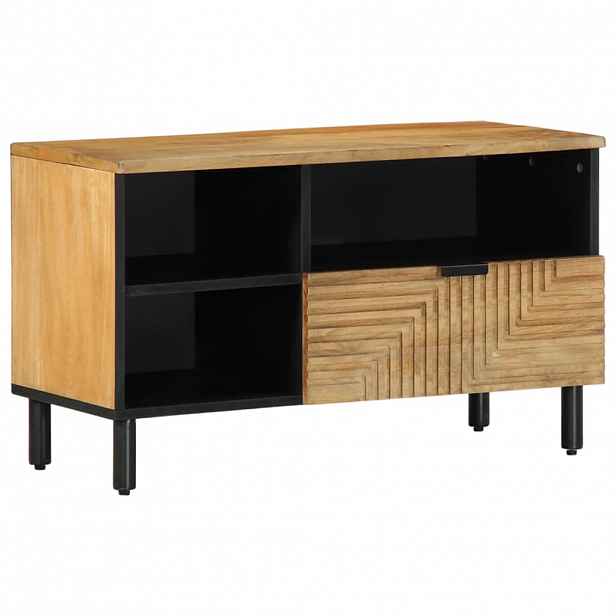 vidaXL TV skříňka hnědá 80x33x46 cm Masivní dřevo Mango