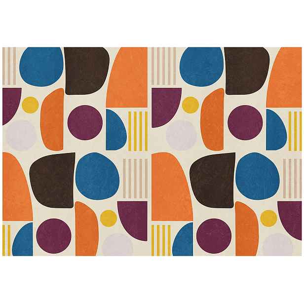 Vinylová Tapeta Na Flizelině Geometrická Abstrakce Barevná 312x219
