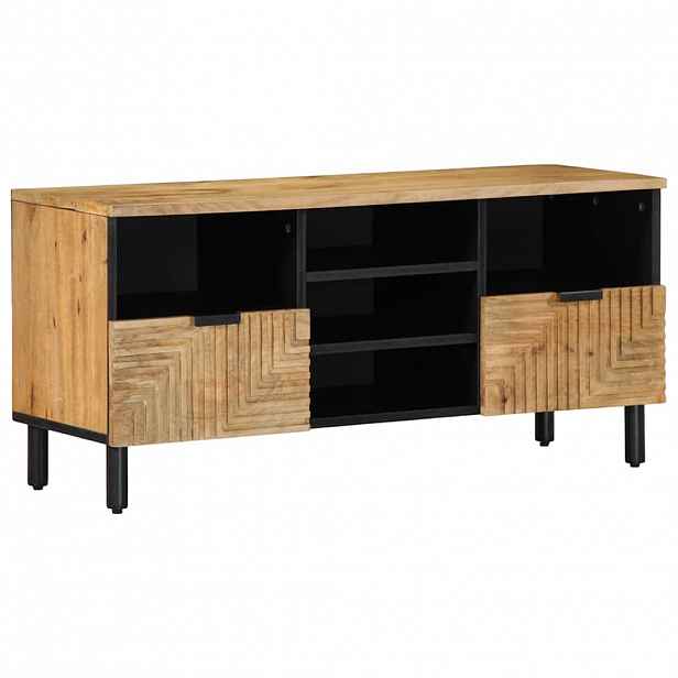 vidaXL TV skříňka hnědá 100x33x46 cm Masivní dřevo Mango
