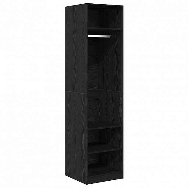 vidaXL Šatní skříň Černý dub 50 x 50 x 200 cm Kompozitní dřevo