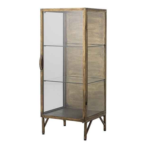 Kovová vitrína ve zlaté barvě 45x110x40 cm Saone – Bloomingville