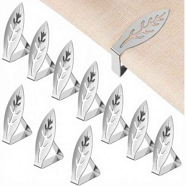 TEMU Sada 5/10 ks klipů na ubrus z nerezové oceli, robustní protiskluzové upevňovací prvky na ubrus pro venkovní jídelní stoly/restaurace/domácí