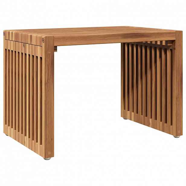 vidaXL Zahradní stolek Hnědá 50 x 32,5 x 35 cm Pevné teakové dřevo