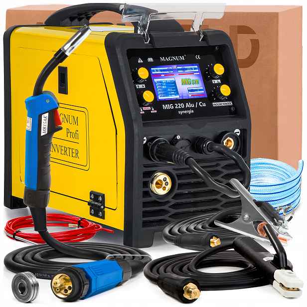 Invertorová Svářečka Magnum Mig 220 Alu/cu Synergie 230V 200A Mma Tig DC