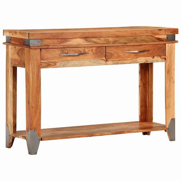 vidaXL Konzolový stolek 110 x 34 x 74 cm masivní akáciové dřevo