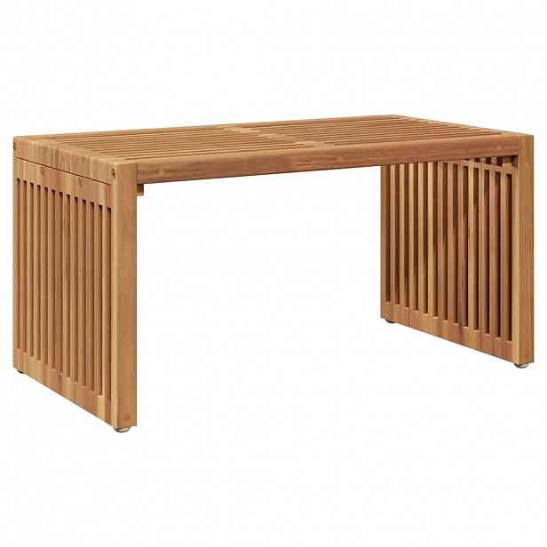 vidaXL Zahradní stolek Hnědá 70 x 37,5 x 35,5 cm Pevné teakové dřevo