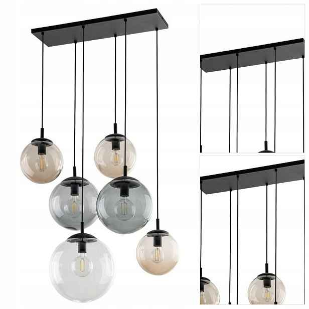 Závěsná lampa Esme vícebarevná, moderní atmosféra do obývacího pokoje Tk Lighting