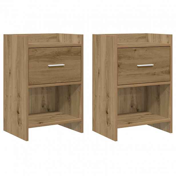 vidaXL Noční stolky 2 ks Dub artisan 40 x 30 x 60 cm Kompozitní dřevo