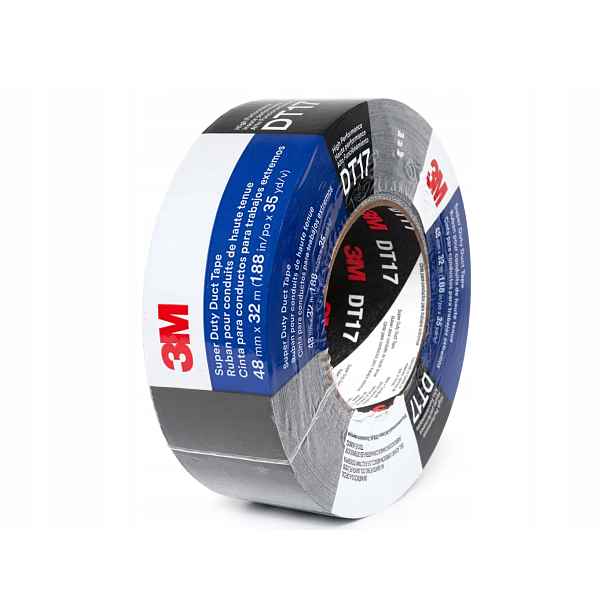 3M silná páska Duct Tape DT17 do náročného prostředí, černá, 48mm x 32m