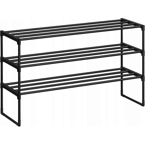 Botník s policemi Songmics 92 x 55 x 30 cm, černá
