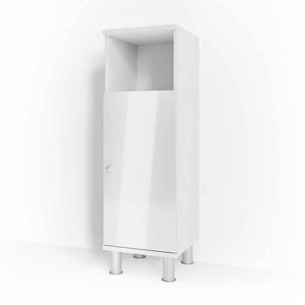 Vicco STŘEDNÍ SKŘÍŇKA Fynn Bílá vysoký lesk 30 x 95 cm