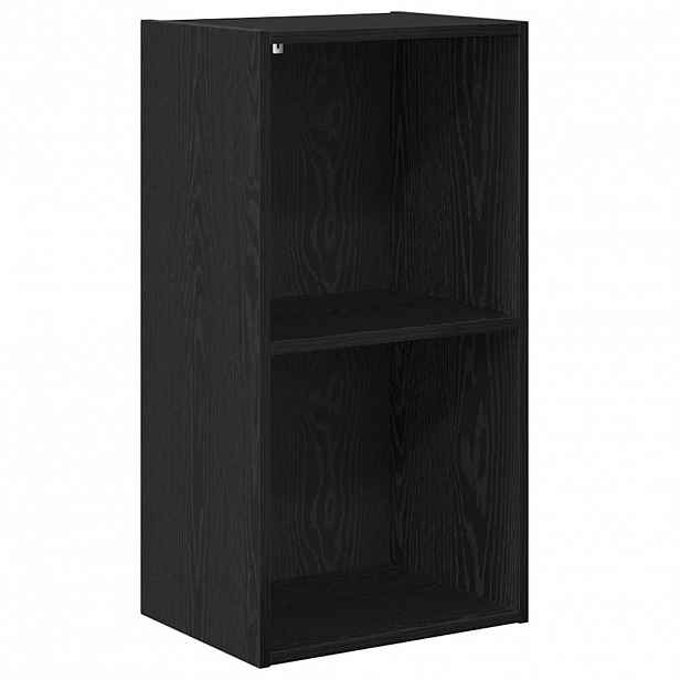 vidaXL Knihovna 2 úrovní 40 x 30 x 77 cm Kompozitní dřevo Černý dub