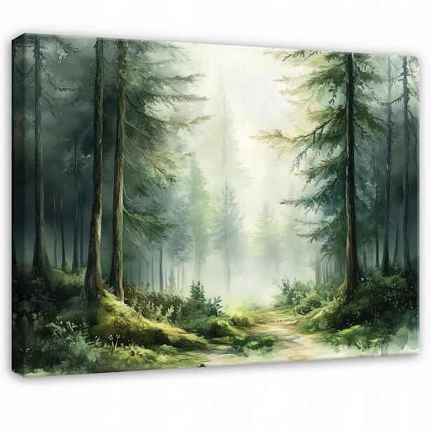 Wallarena OBRAZY Les Příroda Zelené stromy 120x80