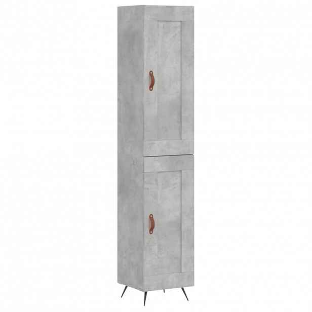 vidaXL Skříň highboard betonově šedá 34,5x34x180 cm kompozitní dřevo