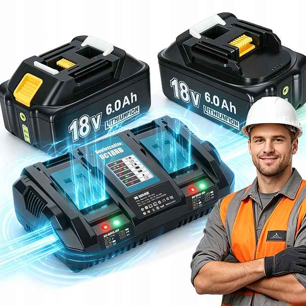 Baterie pro Makita 18V 6Ah, náhrada BL1860 BL1860B BL1850B BL1850