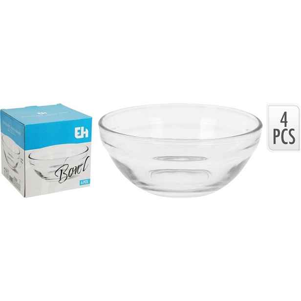 EXCELLENT HOUSEWARE Sada servírovacích misek 4 ks průměr 14 cm sklo KO-YE6000280