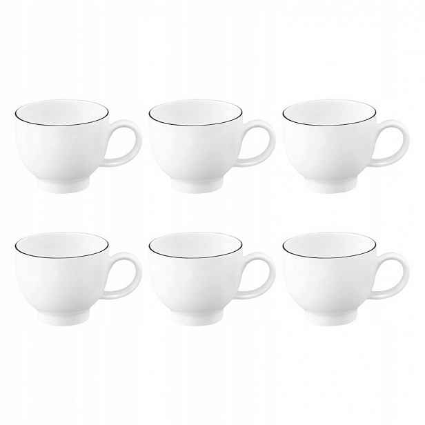 Seltmann Lido Black Line Sada 6 šálků na espresso 90 ml