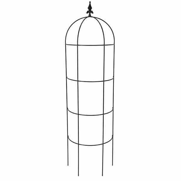 Zahradní Pergola Kovová 150cm Podpora Na Růže Popínavé Květiny Obelisk Sloup