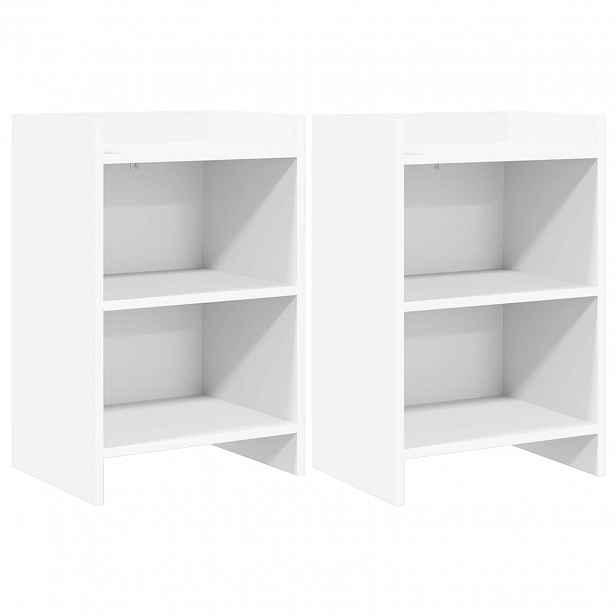 vidaXL Noční stolky 2 ks Bílá 40 x 30 x 60 cm Kompozitní dřevo