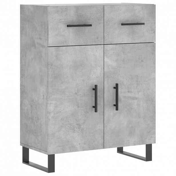 vidaXL Příborník betonově šedý 69,5 x 34 x 90 cm kompozitní dřevo