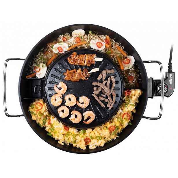 Elektrický Korejský Grilovací Set Velký Gril 1800W 36cm Tristar