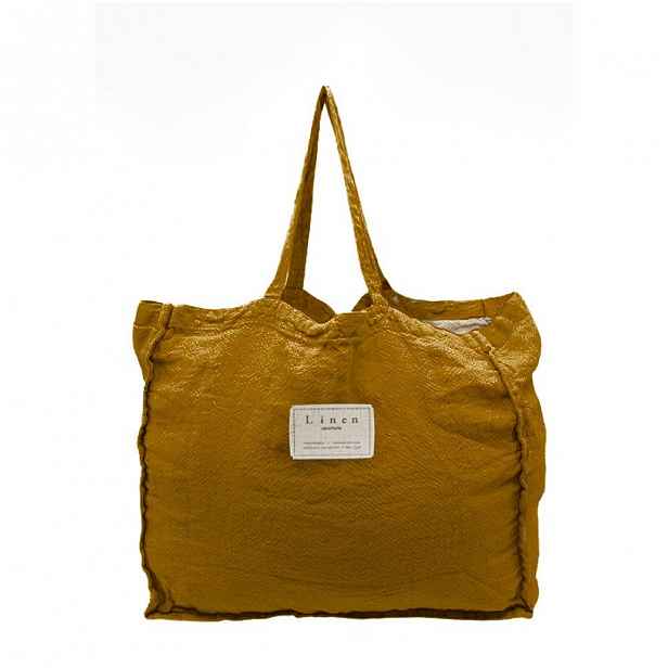 Látková taška Linen Couture Mustard