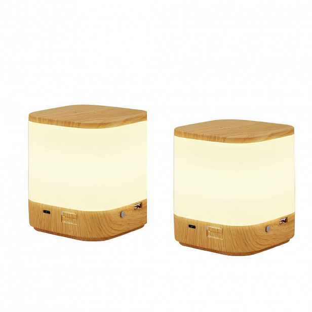 Nettlife LED stolní lampa Achaz 9,8/9,8/11,5 cm (sada 2 ks)