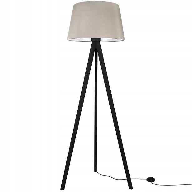 Stojací Lampa Podlahová Trojnožka S Stínítkem Do Ložnice Obývacího Pokoje Dřevěná Pl