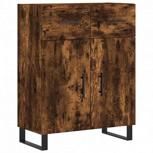 vidaXL Příborník kouřový dub 69,5 x 34 x 90 cm kompozitní dřevo
