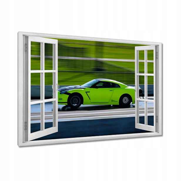 Obrazy 90x60 Zelené sportovní auto