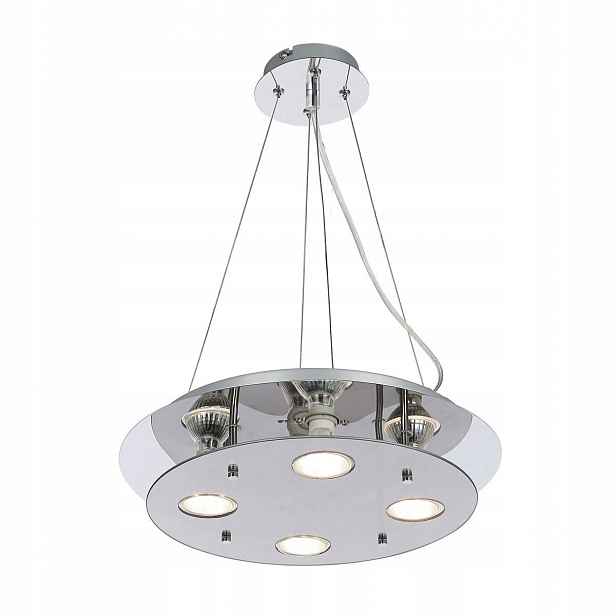 Šedá závěsná lampa Naomi s teplým leskem nad jídelní stůl Rabalux